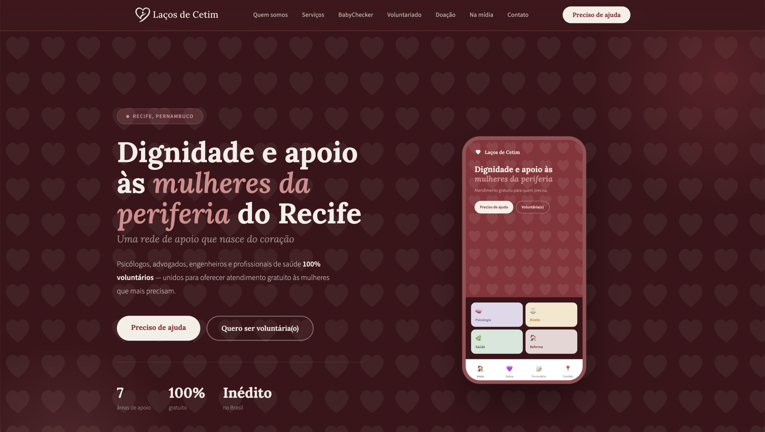 Laços de Cetim website screenshot