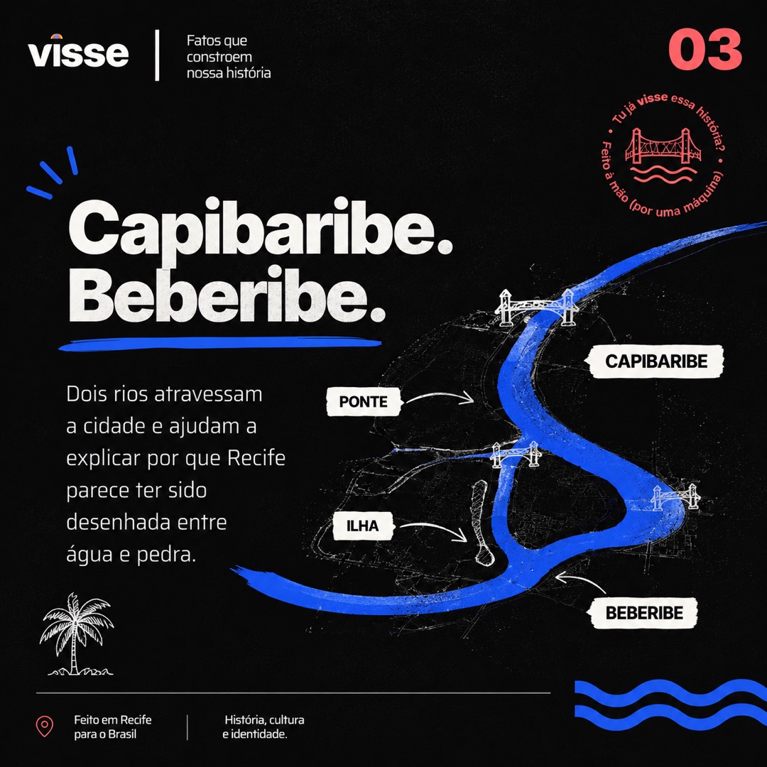 Visse — "Capibaribe. Beberibe. Dois rios atravessam a cidade." (slide 3)